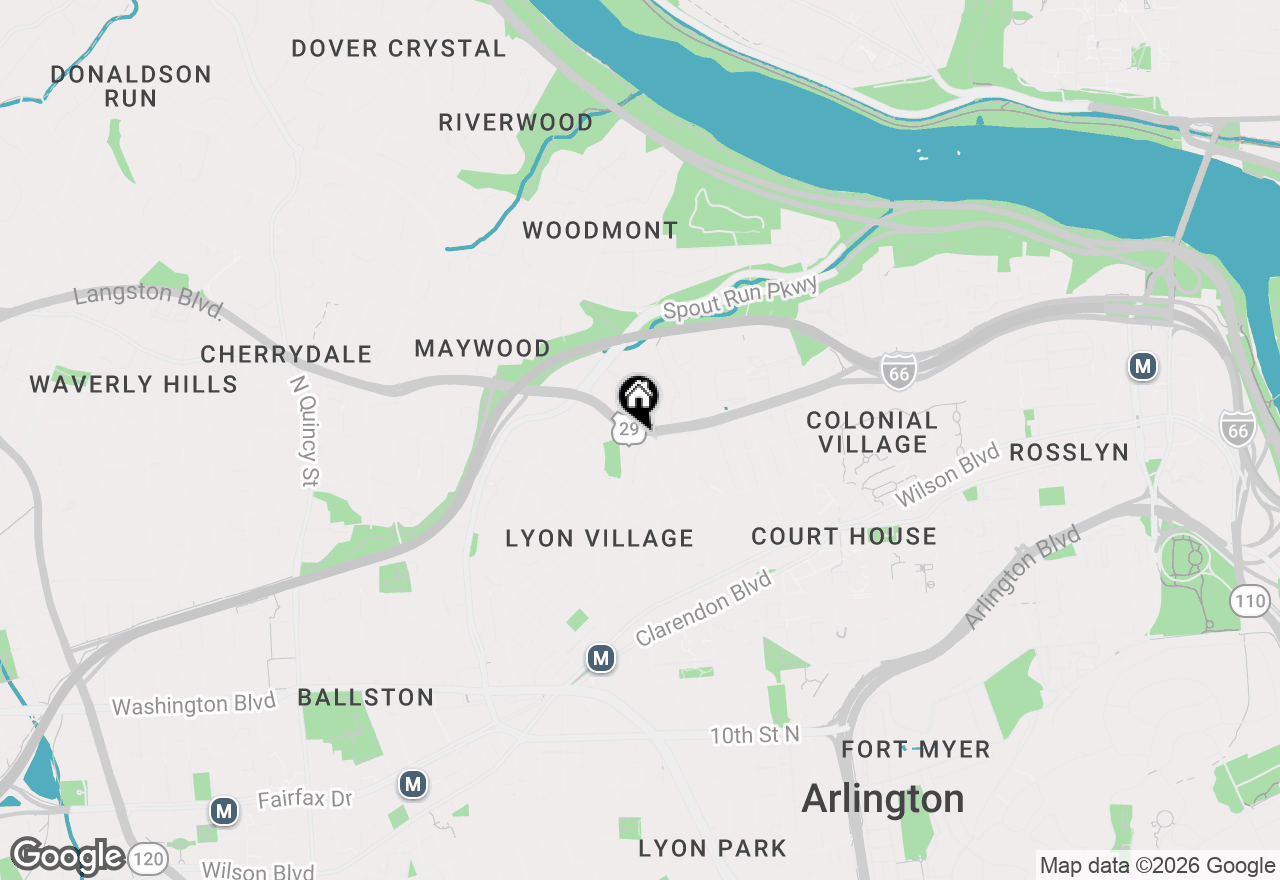 Map of 2702 Langston Boulevard #4B, Arlington, VA 22201