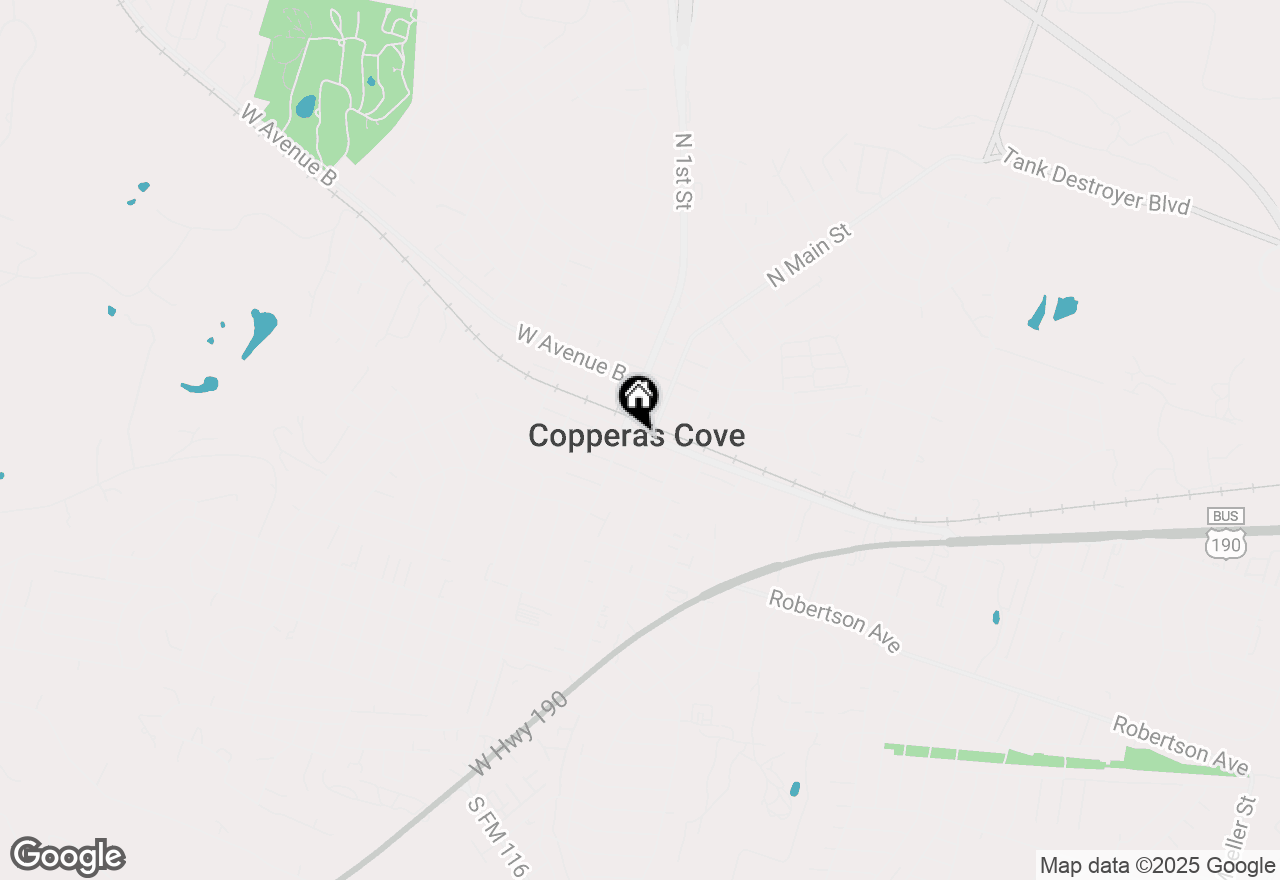 Map of 107 W Avenue D, Copperas Cove, TX 76522