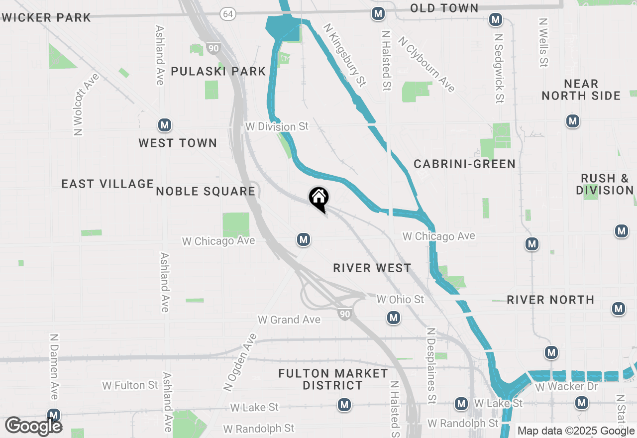 Map of 1050 W Fry Street, Chicago, IL 60642