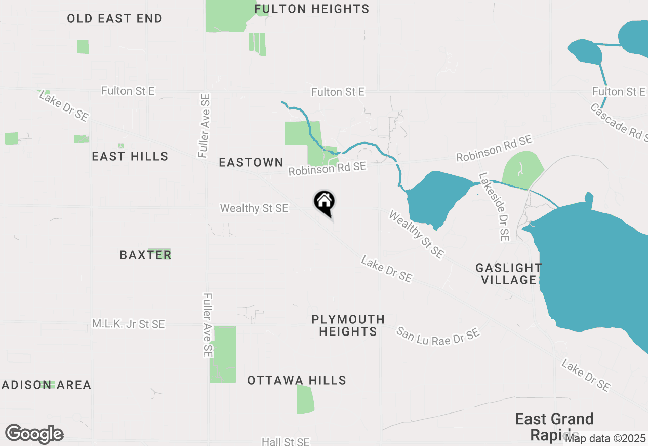 Map of 1605 Lake Drive Se, East Grand Rapids, MI 49506