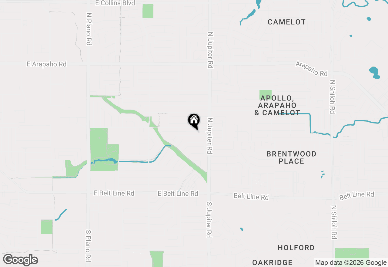Map of 2101 Plymouth Rock Drive, Richardson, TX 75081