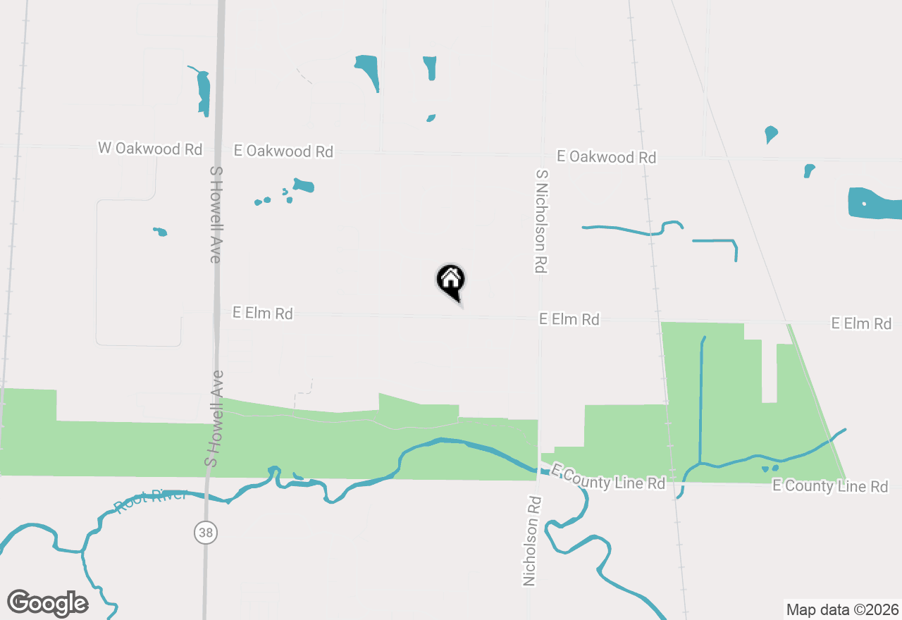 Map of 1130 E Elm Rd, Oak Creek, WI 53154