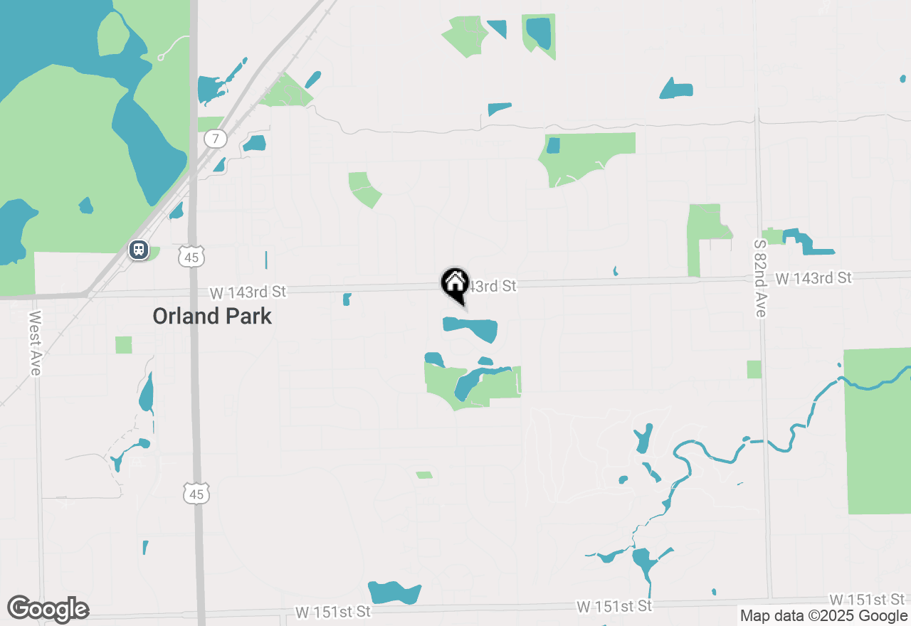 Map of 14325 Clearview Drive, Orland Park, IL 60462