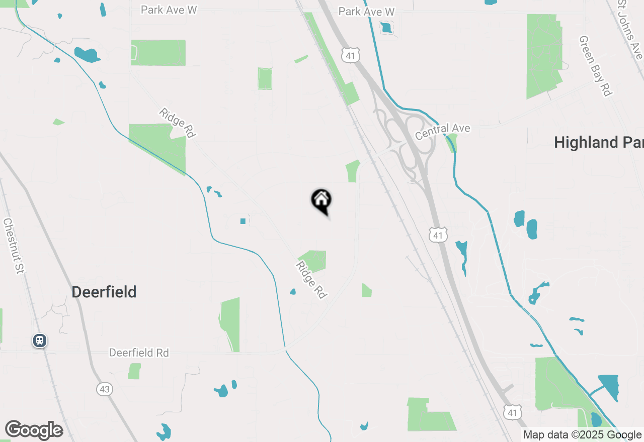 Map of 1261 Cavell Avenue, Highland Park, IL 60035