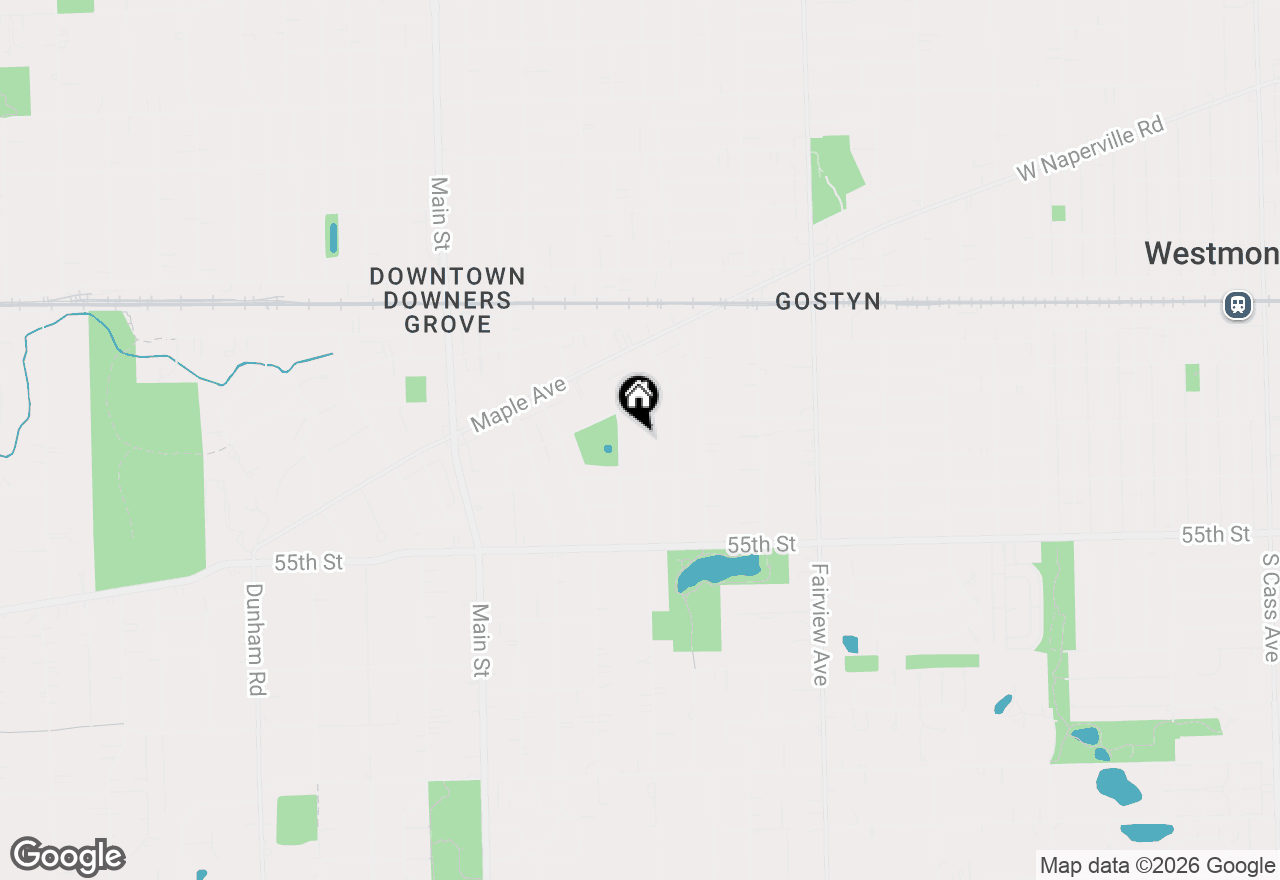 Map of 5252 Fairmount Avenue, Downers Grove, IL 60515