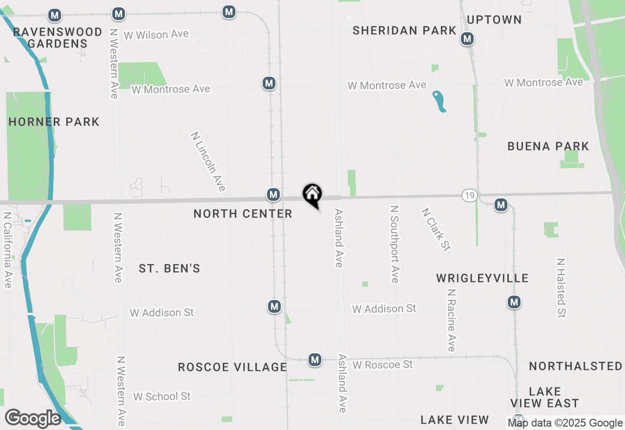 Map of 3923 N Paulina Street, Chicago, IL 60613