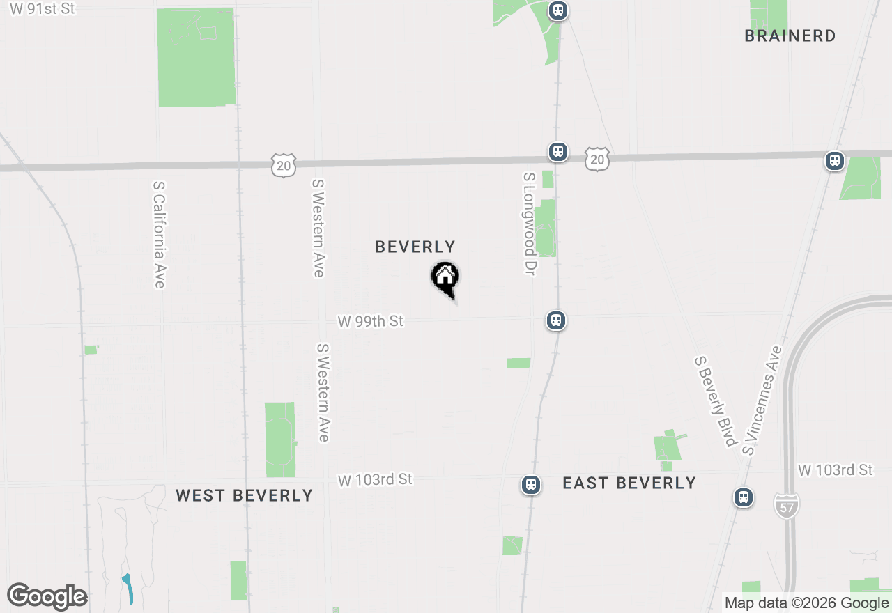 Map of 9841 S Hoyne Avenue, Chicago, IL 60643