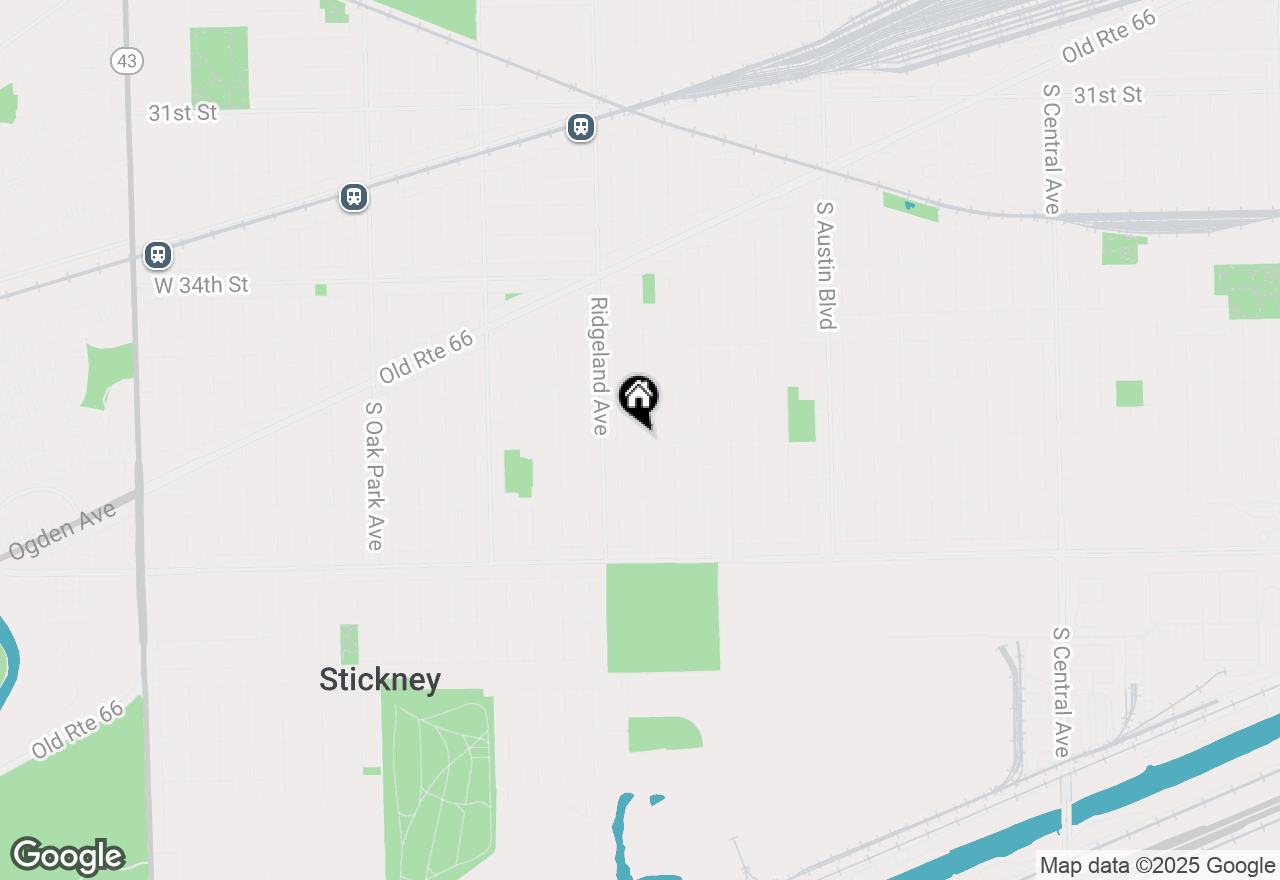 Map of 3643 Cuyler Avenue, Berwyn, IL 60402