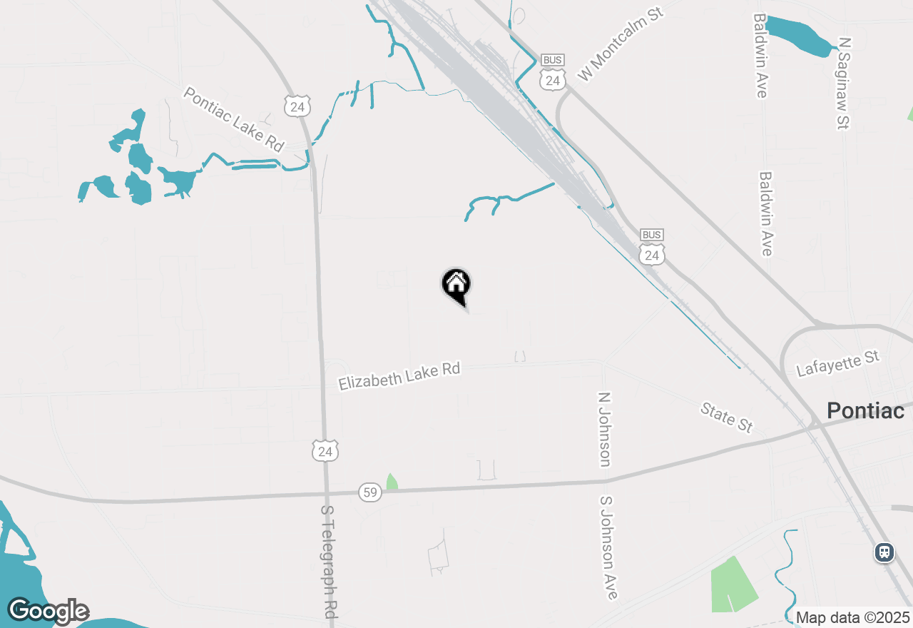 Map of 676 Lydia Lane Lane, Pontiac, MI 48341