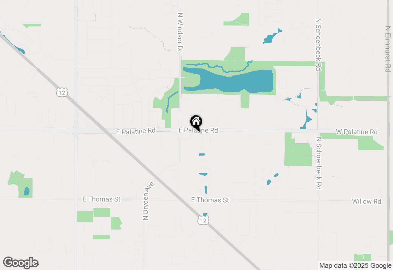 Map of 1529 E Arbor Lane, Arlington Heights, IL 60004