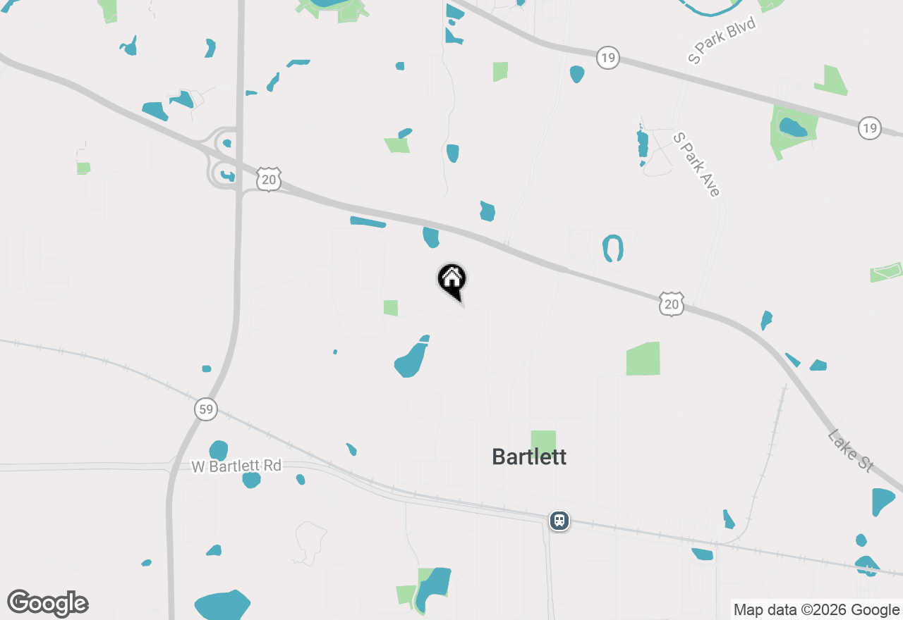 Map of (Address confidential), Bartlett, Illinois 60103