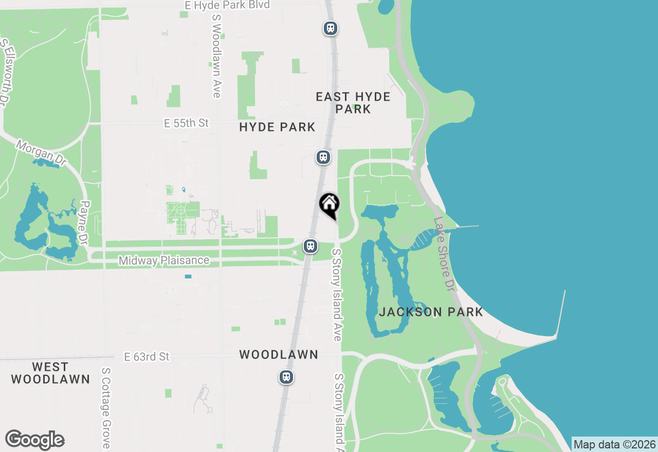 Map of 5838 S Stony Island Avenue #8E, Chicago, IL 60637