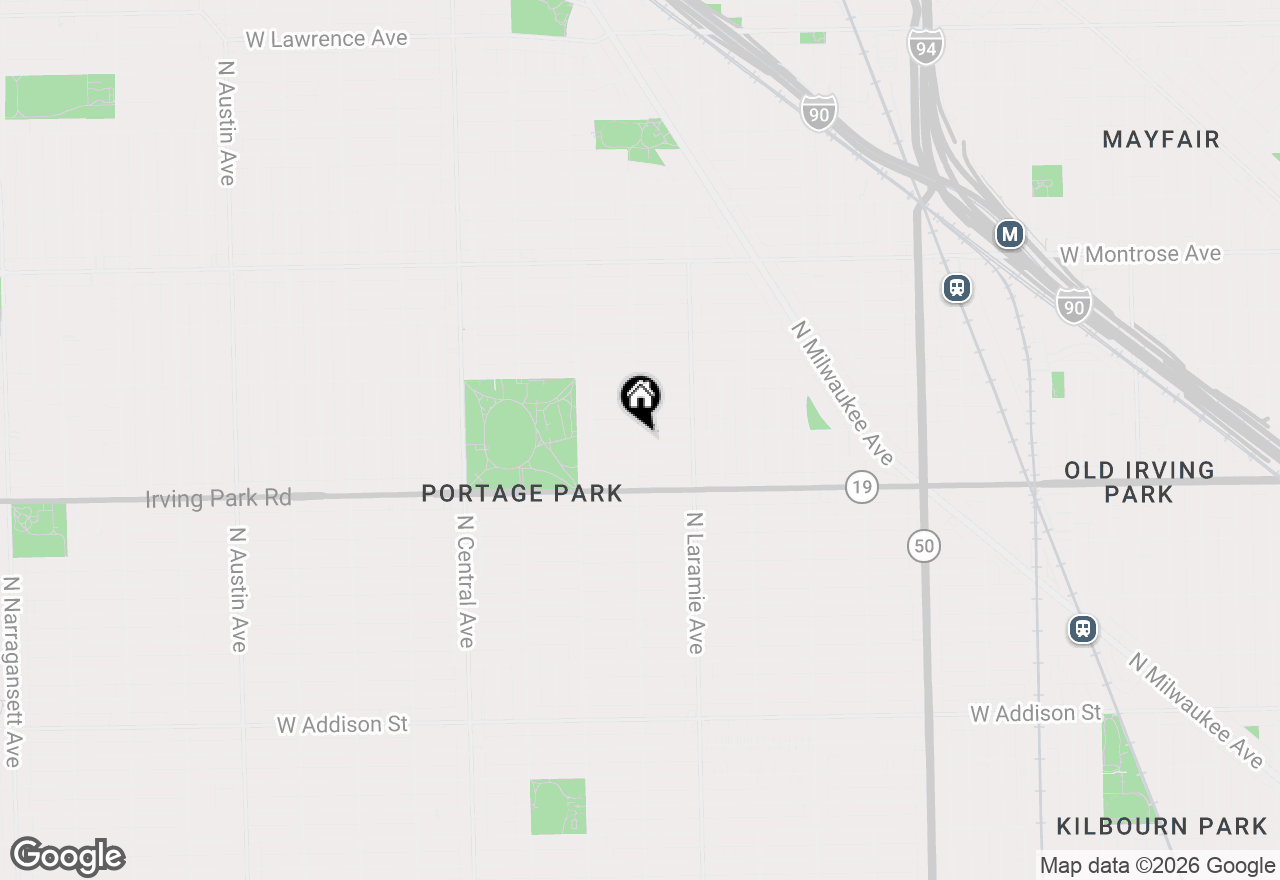 Map of 5255 W Belle Plaine Avenue, Chicago, IL 60641