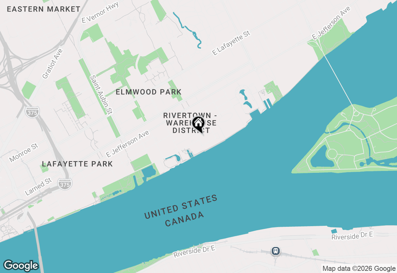 Map of 1041 Hampton Circle #43, Detroit, MI 48207