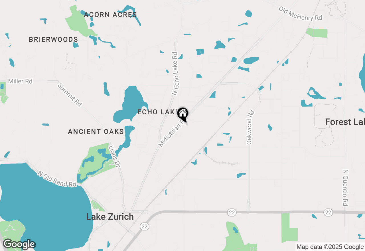 Map of 23689 N Midlothian Road, Lake Zurich, IL 60047