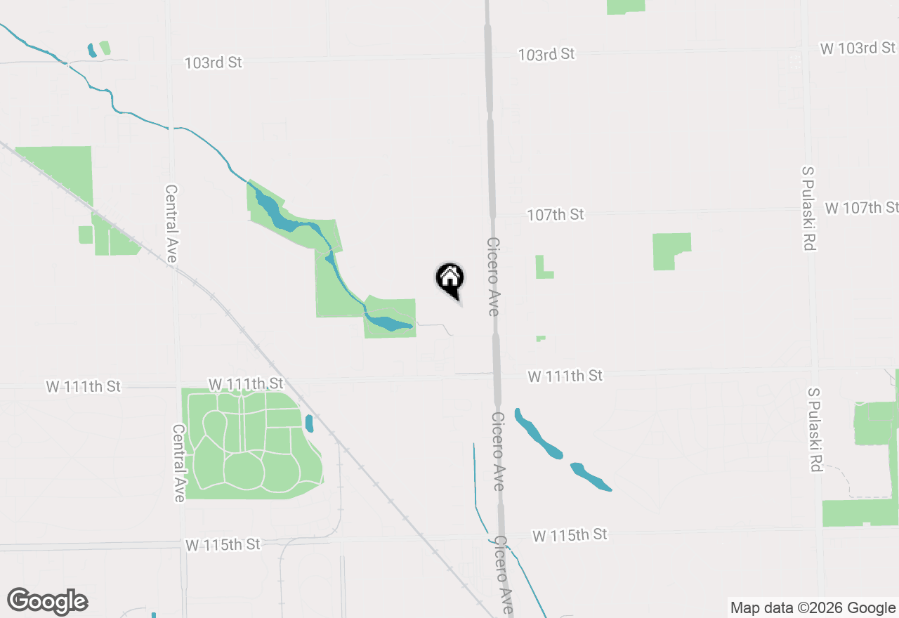 Map of 4925 W 109th Street #101, Oak Lawn, IL 60453