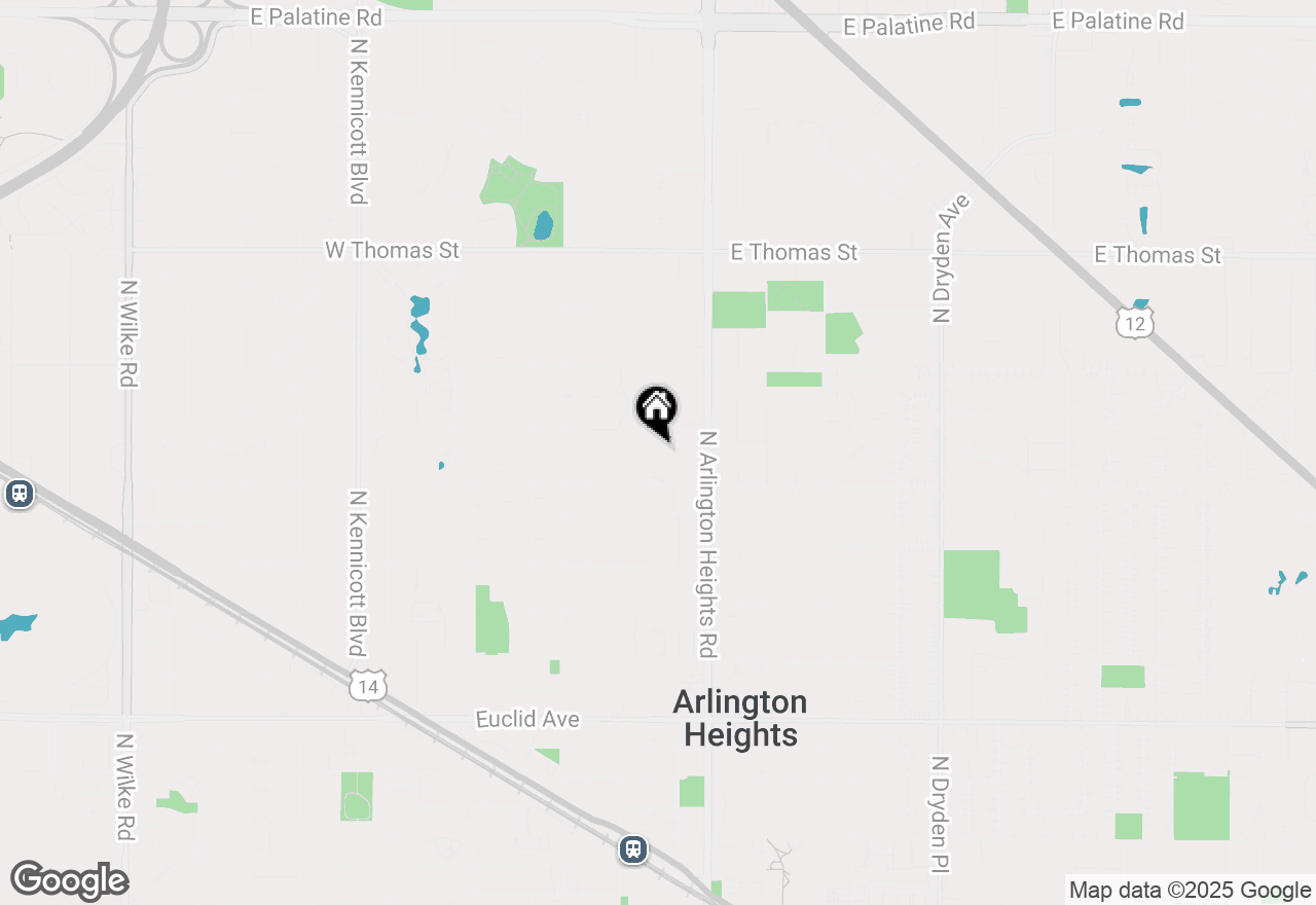 Map of 1123 N Dunton Avenue, Arlington Heights, IL 60004