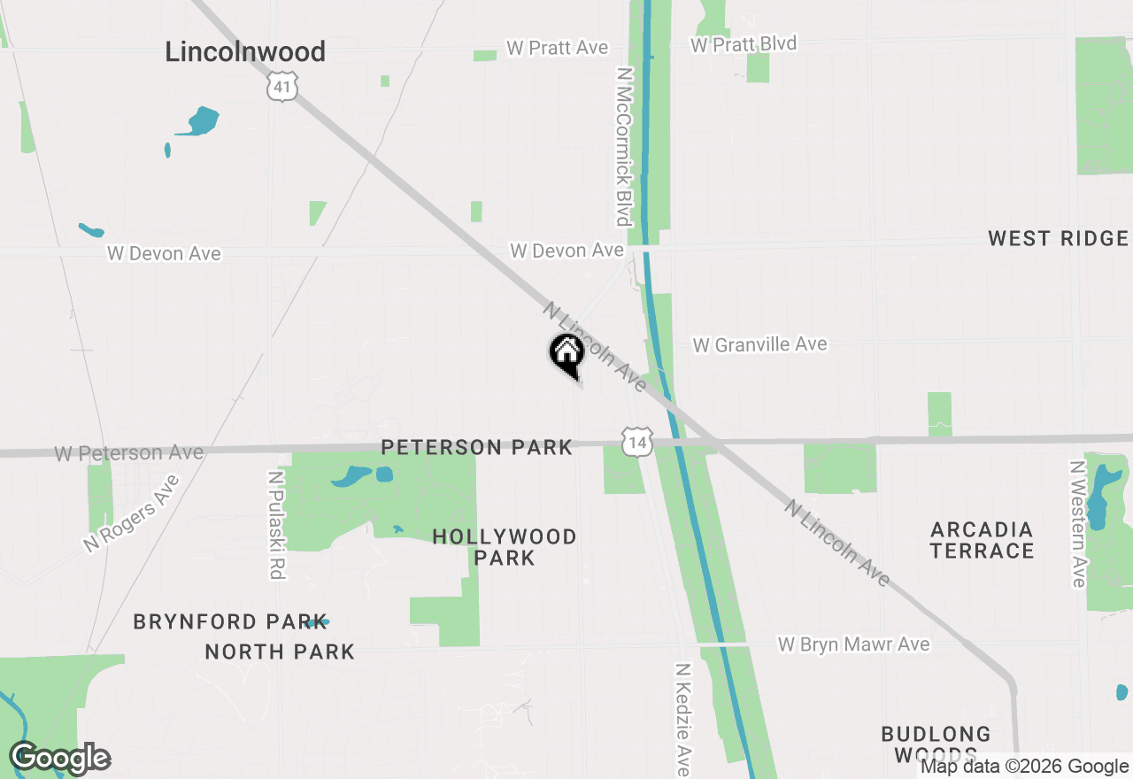 Map of 6104 N Kimball Avenue, Chicago, IL 60659