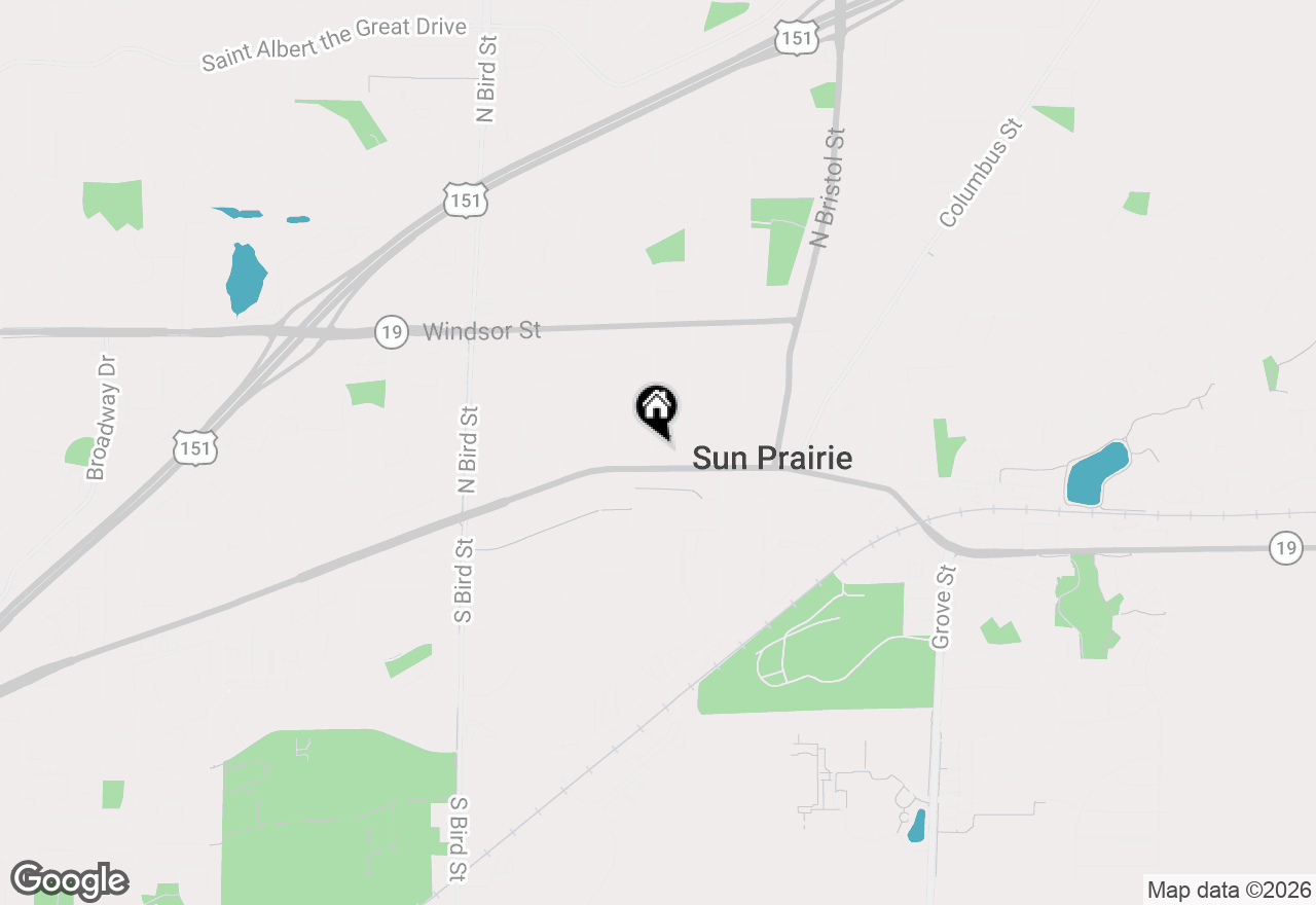 Map of 113 Union Street, Sun Prairie, WI 53590