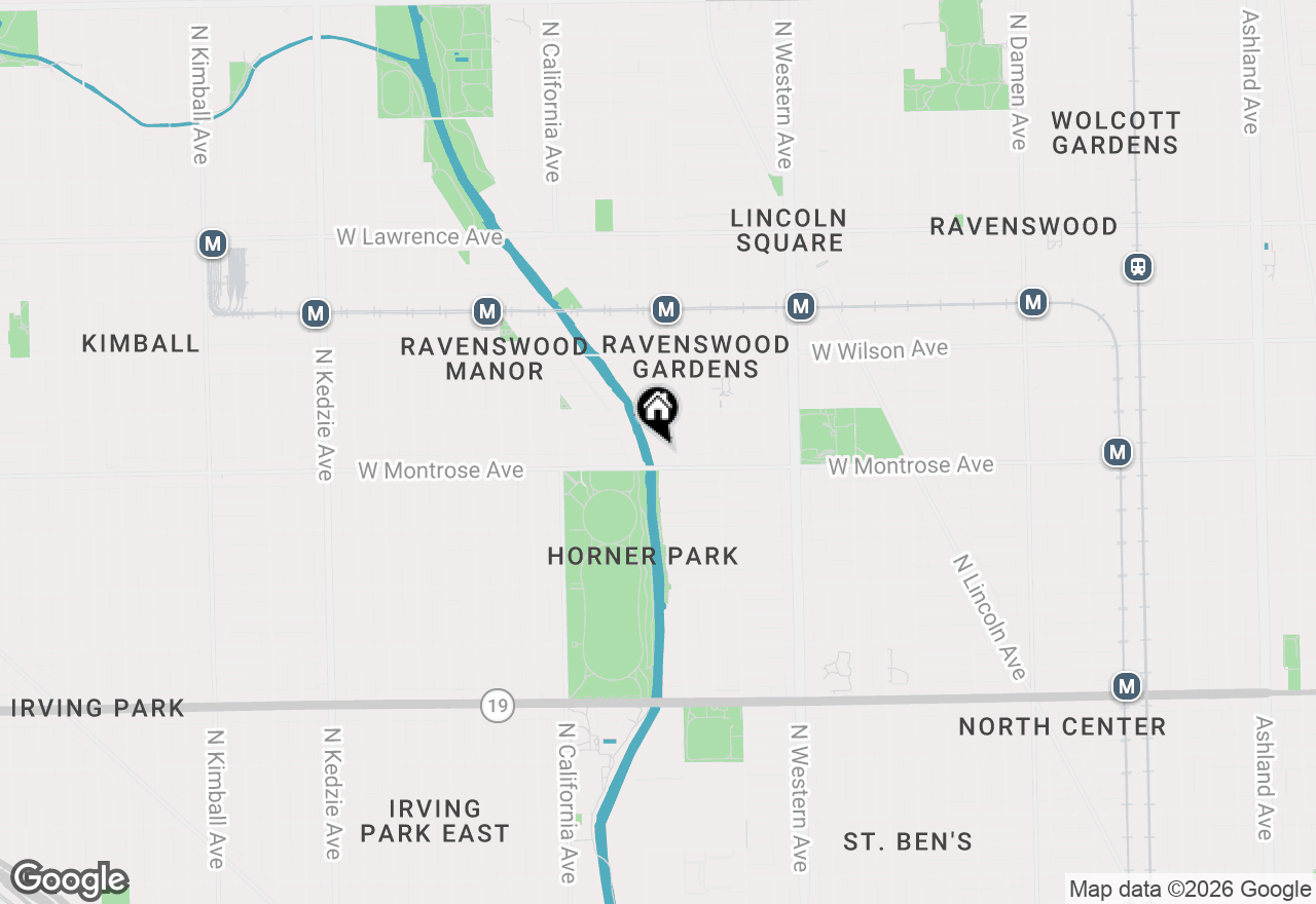 Map of 2619 W Agatite Avenue #3H, Chicago, IL 60625