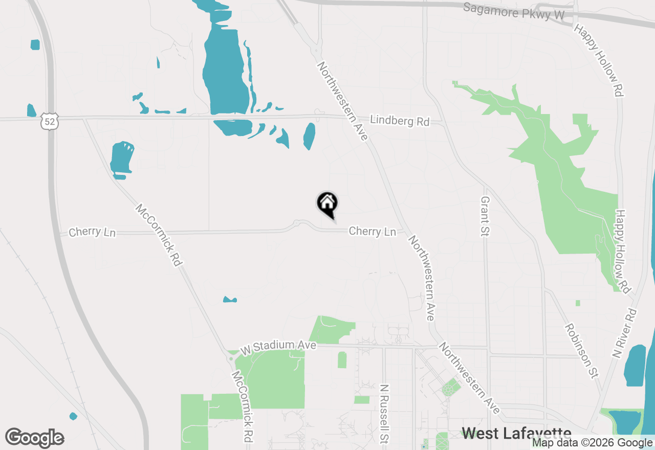 Map of 1142 Cherry Lane, West Lafayette, IN 47906