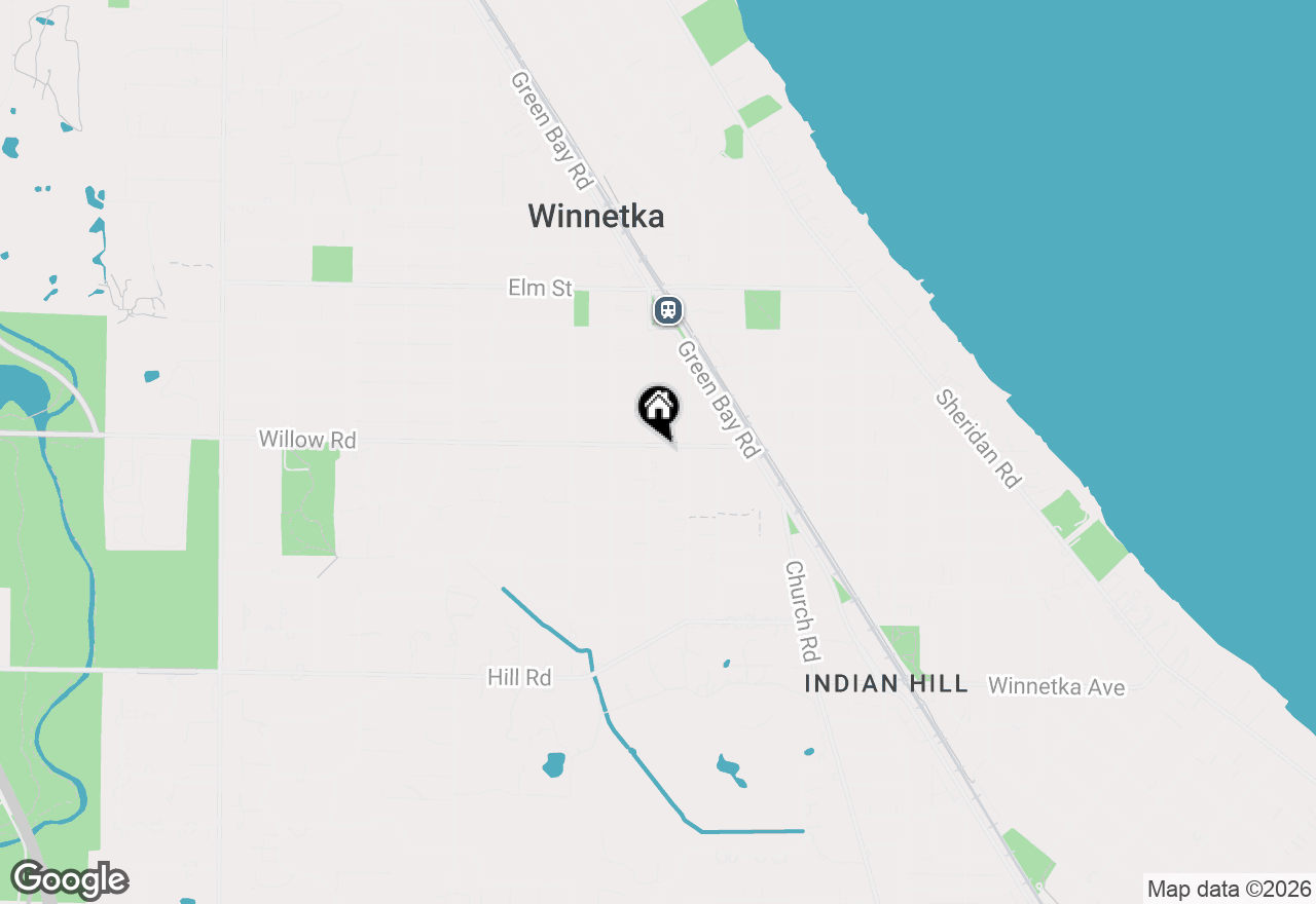 Map of 355 Linden Street, Winnetka, IL 60093