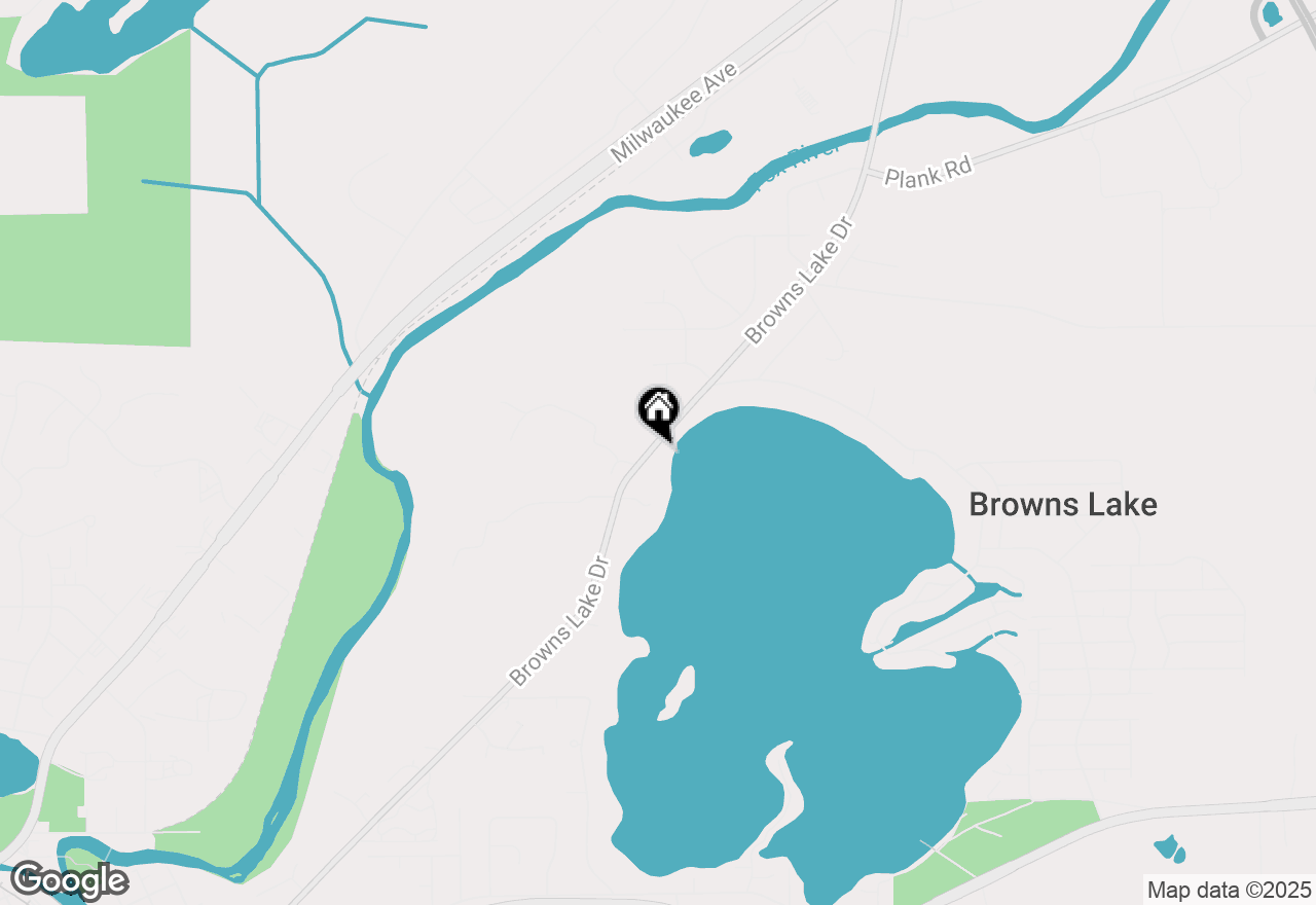 Map of 2501 S Browns Lake Dr #E1, Burlington, WI 53105