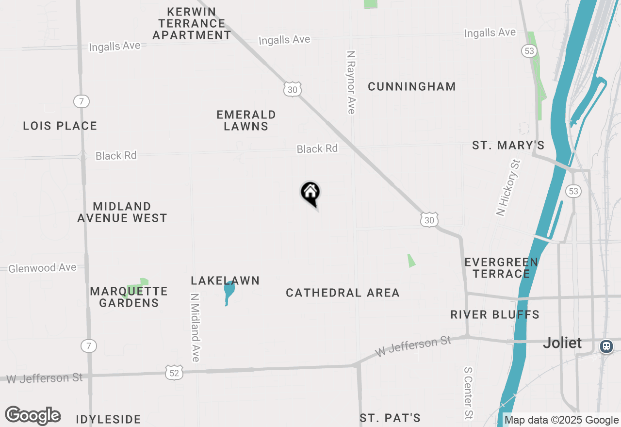 Map of 517 N William Street, Joliet, IL 60435