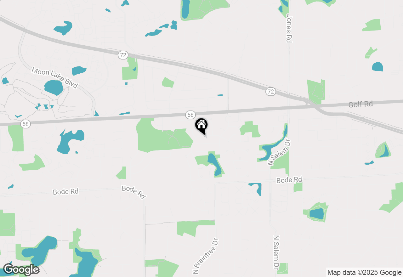 Map of 1295 John Drive, Hoffman Estates, IL 60169