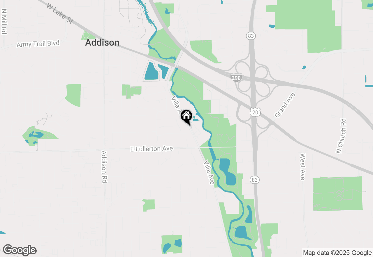 Map of 240 S Villa Avenue, Addison, IL 60101