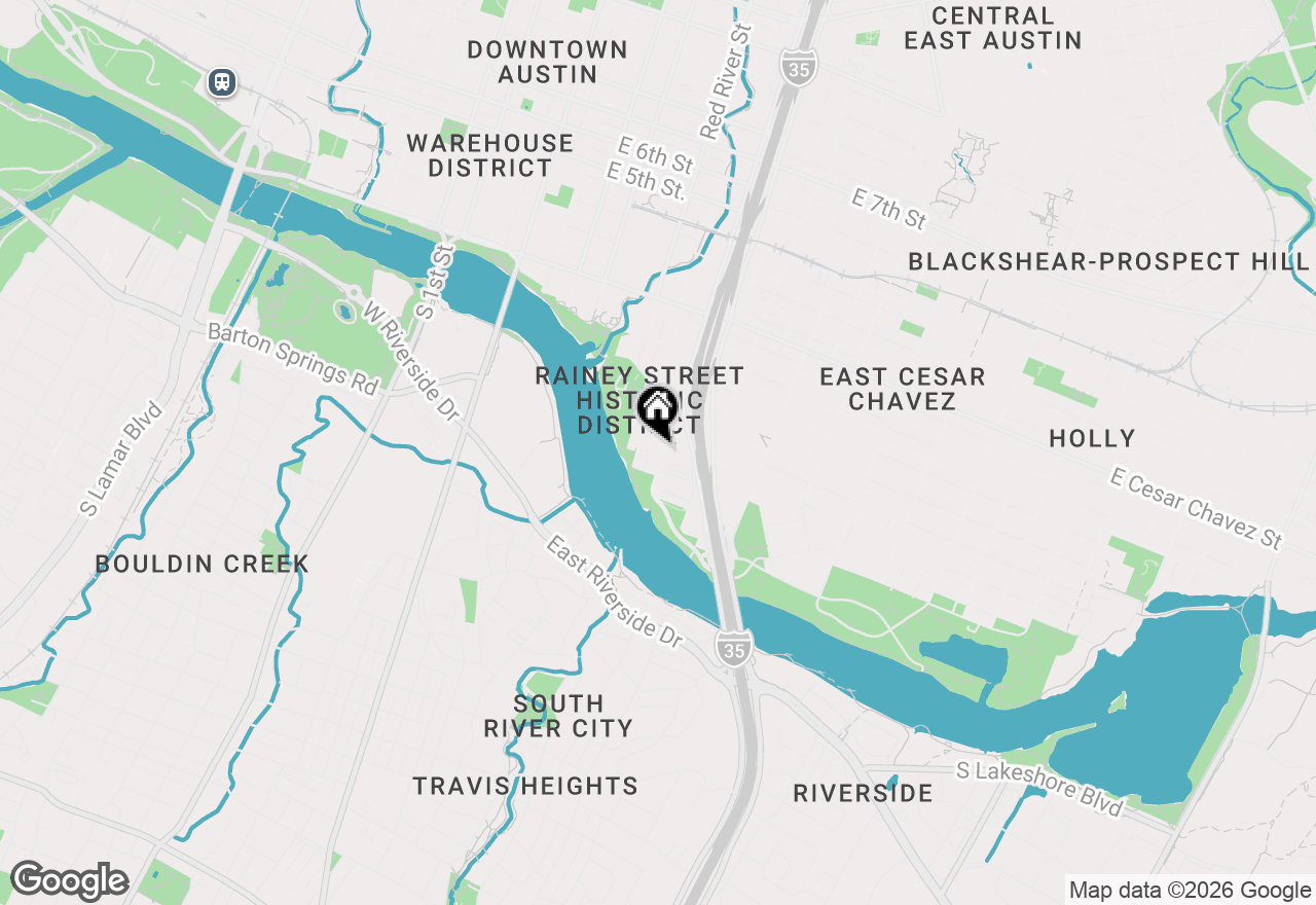 Map of 48 East Ave #2807, Austin, TX 78701