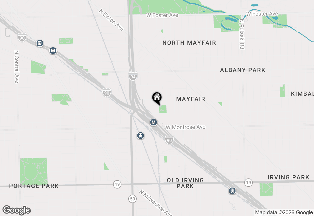 Map of (Address confidential), Chicago, Illinois 60630