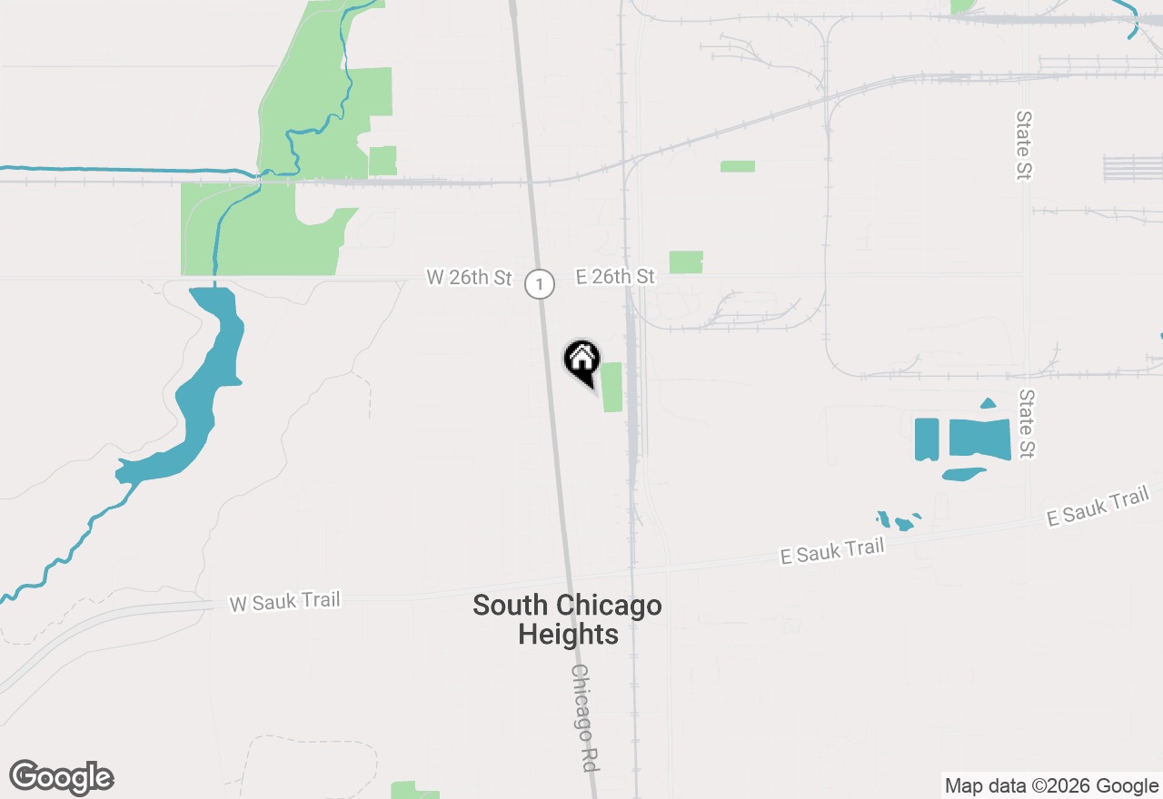 Map of 2819 Commercial Avenue, South Chicago Heights, IL 60411