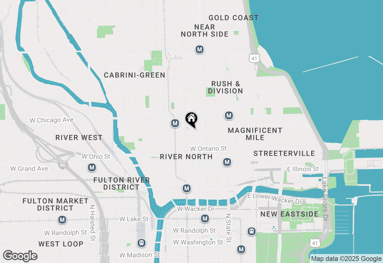 Map of 152 W Huron Street #300, Chicago, IL 60654