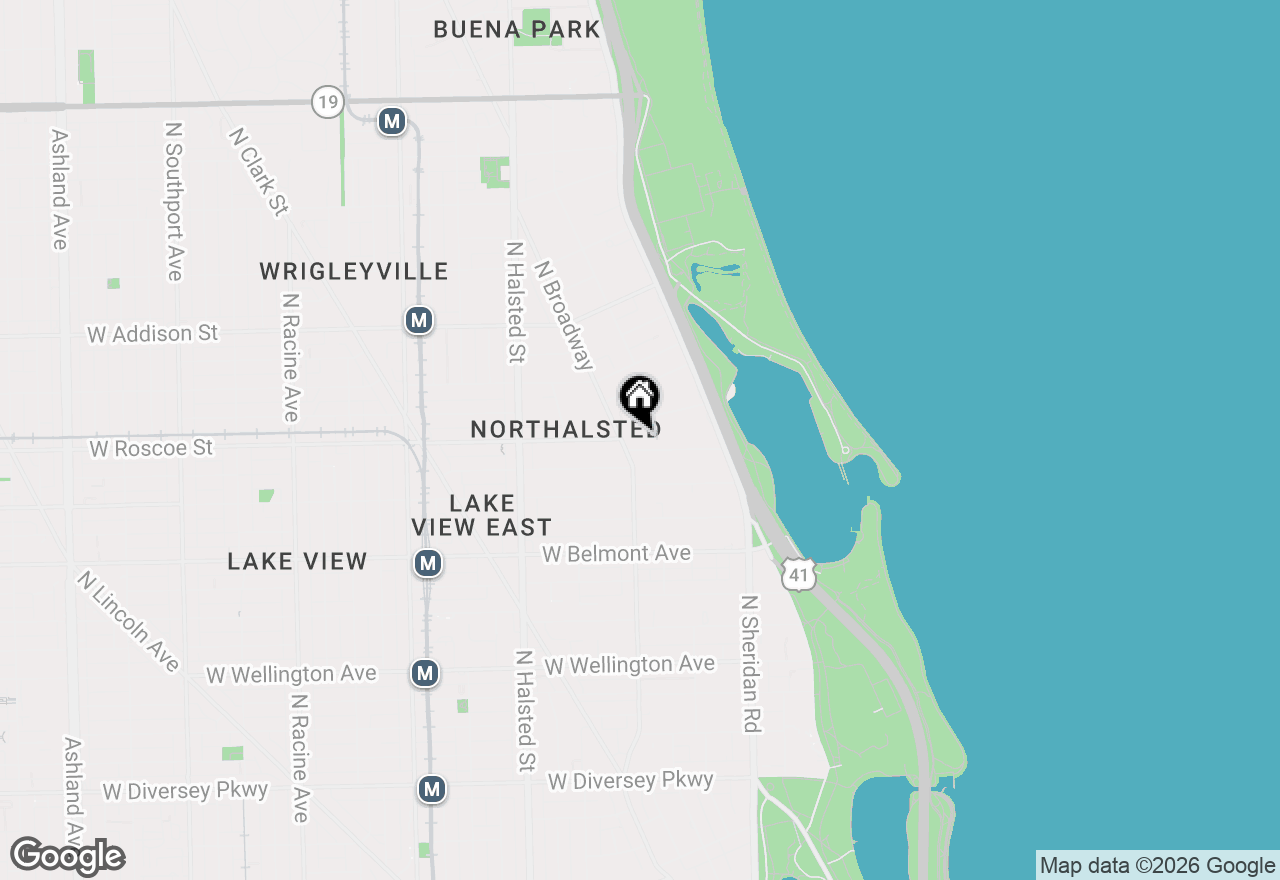 Map of 556 W Roscoe Street #3, Chicago, IL 60657
