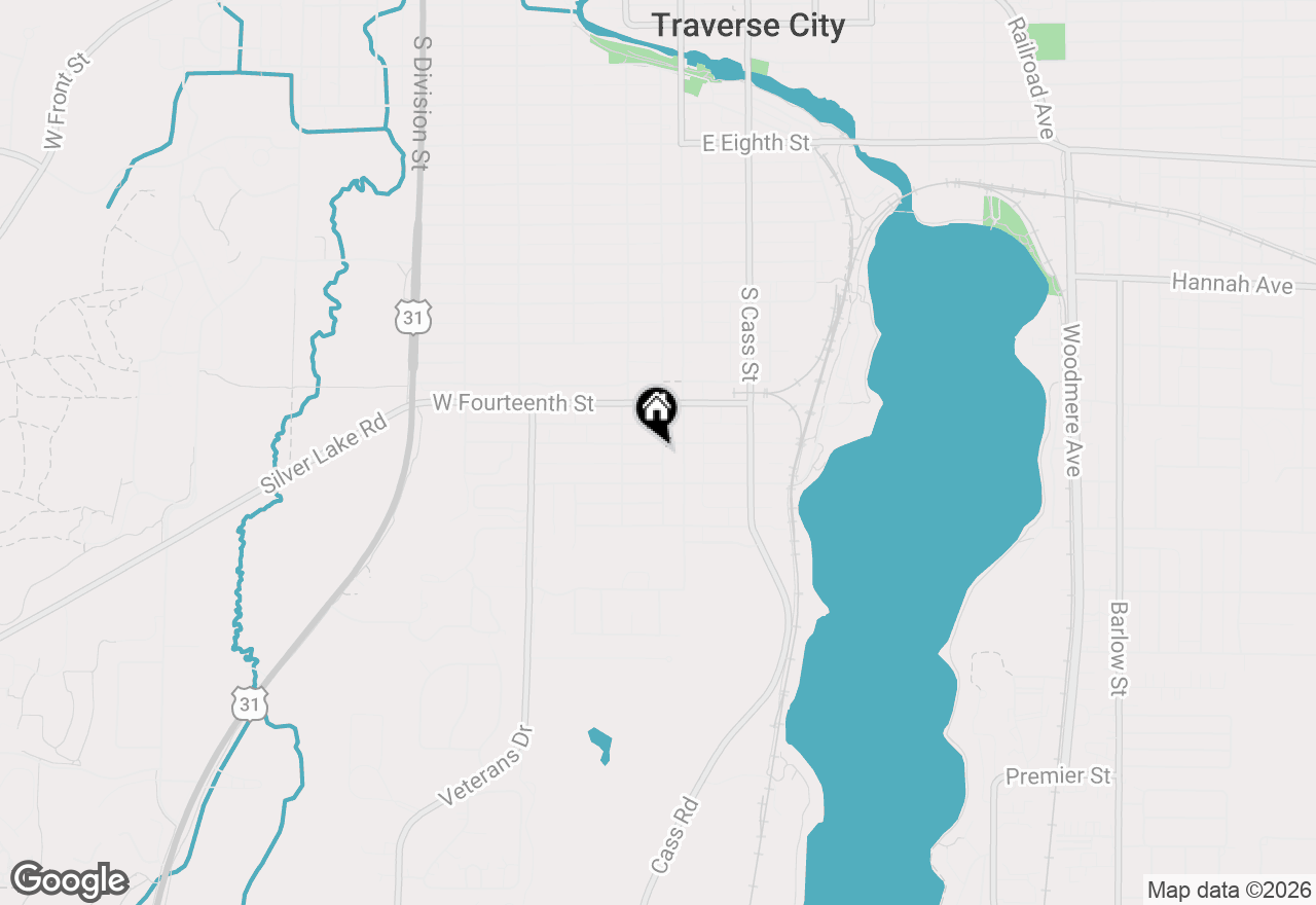 Map of 201 W Fifteenth Street, Traverse City, MI 49684