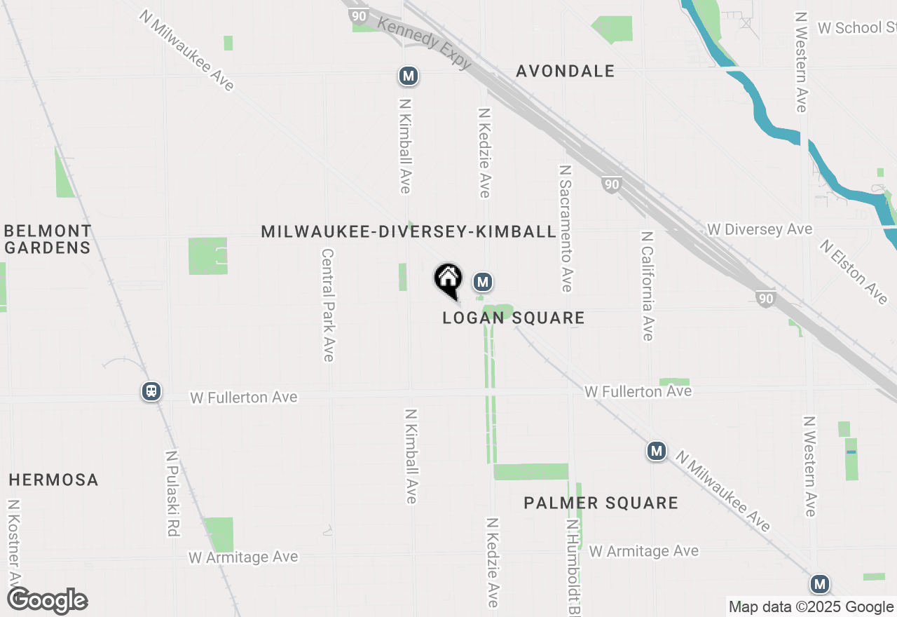 Map of 3264 W Wrightwood Avenue #2, Chicago, IL 60647