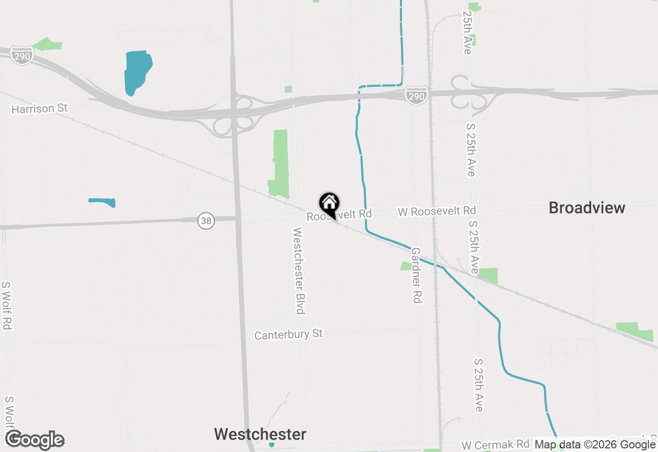 Map of 10072 Drury Lane, Westchester, IL 60154