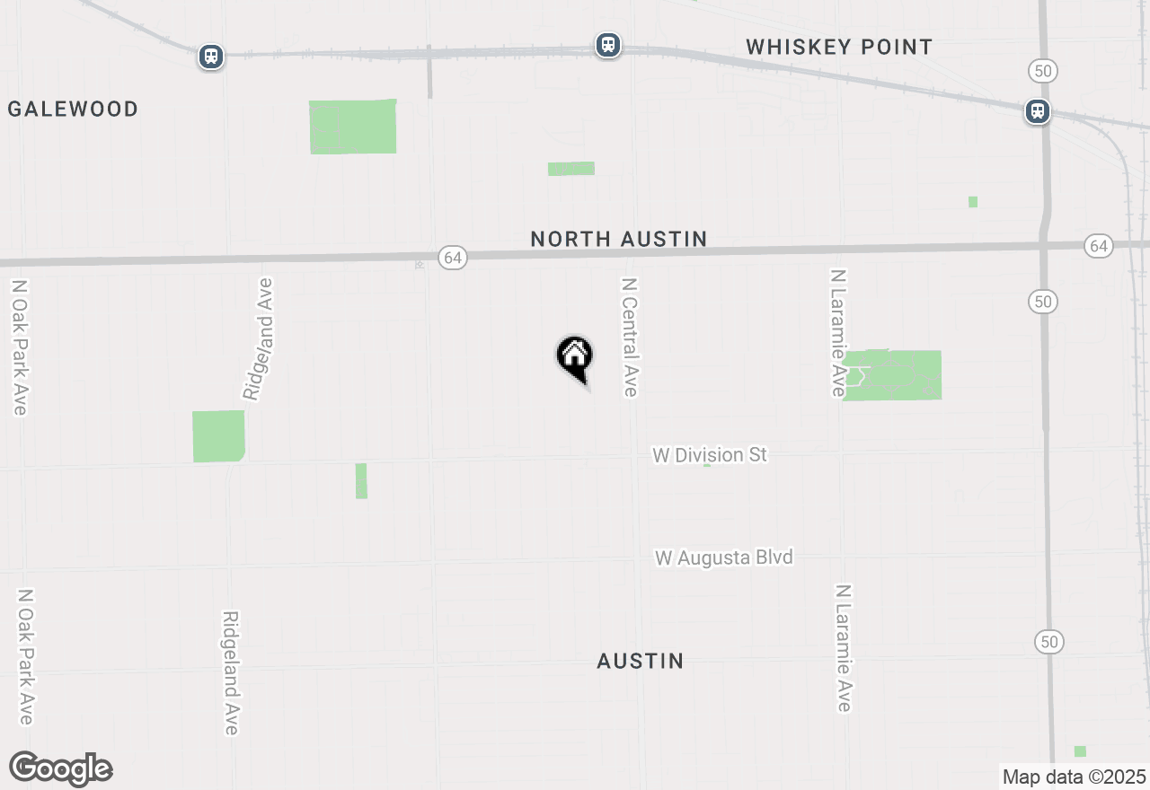 Map of 1308 N Waller Avenue, Chicago, IL 60651