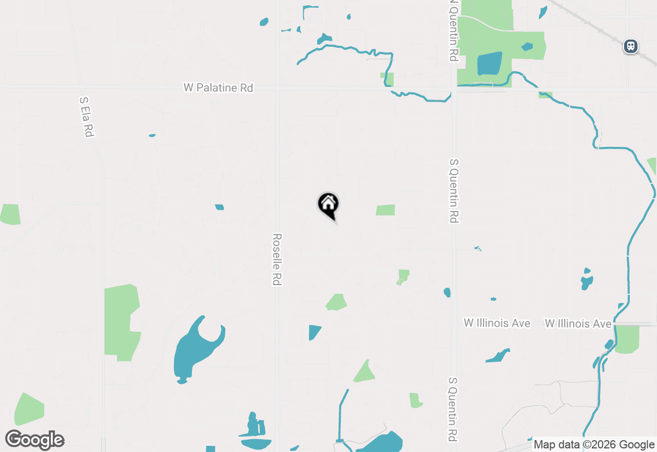 Map of 1224 W Whytecliff Road, Palatine, IL 60067