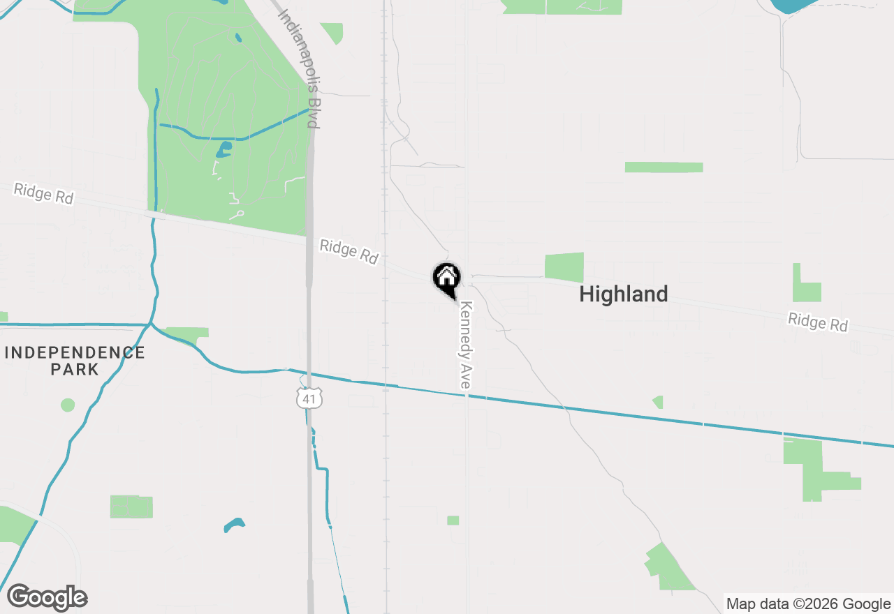 Map of 2727 Clough Avenue, Highland, IN 46322