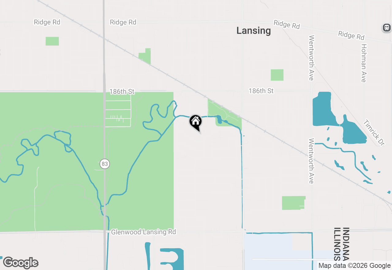Map of 2925 E 188th Place, Lansing, IL 60438