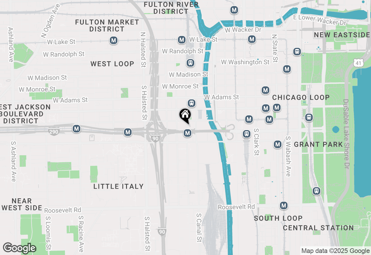 Map of 420 S Clinton Street #416A, Chicago, IL 60607