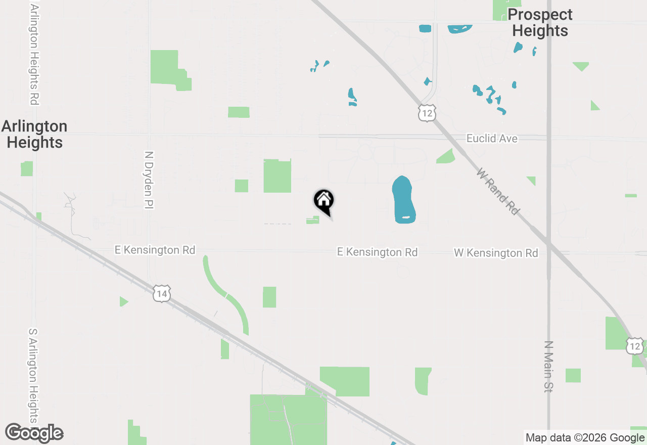 Map of 21 N Waterman Avenue, Arlington Heights, IL 60004