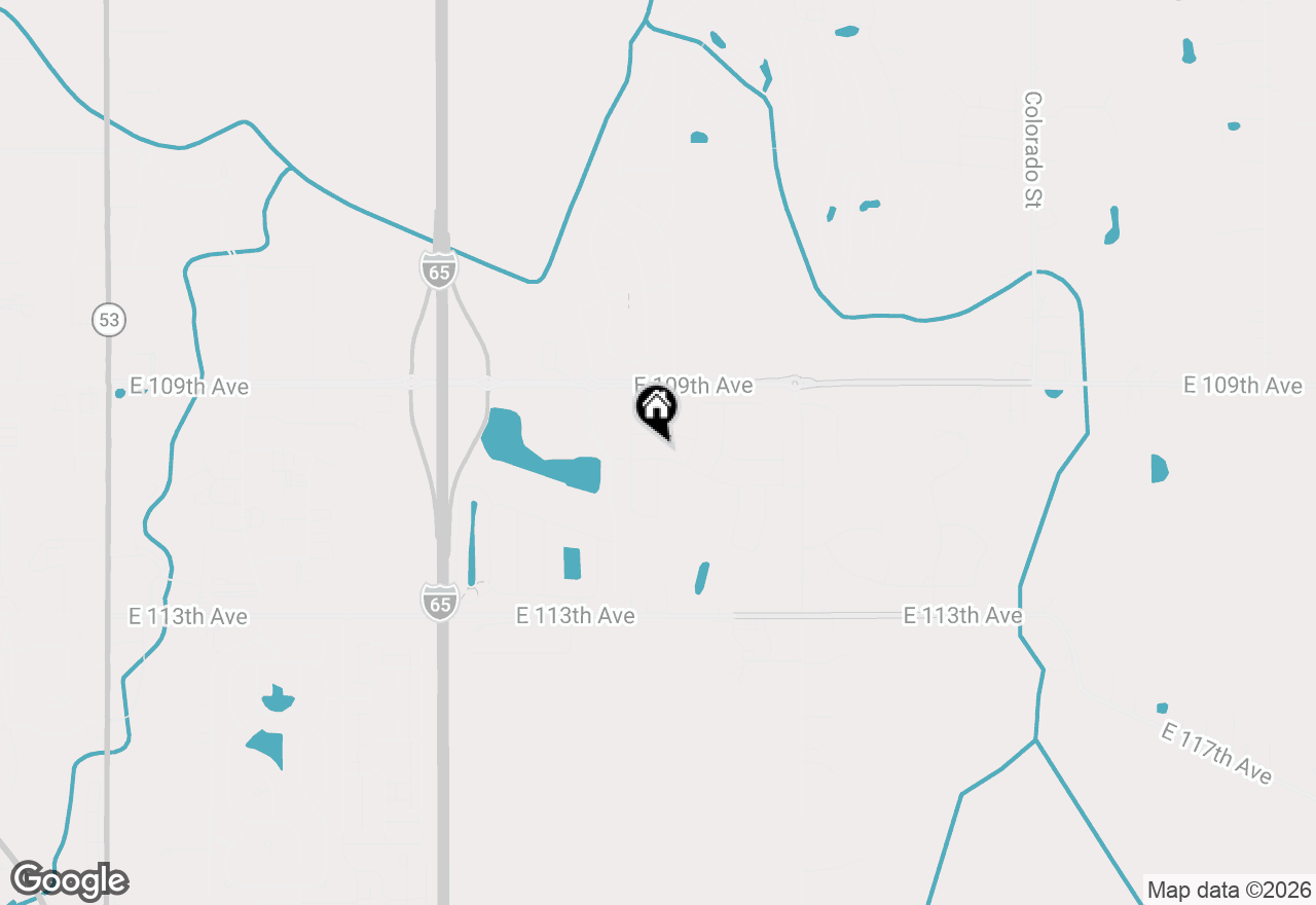 Map of 1832 E 110th Lane, Crown Point, IN 46307