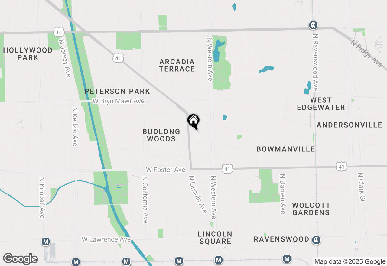 Map of 5402 N Campbell Avenue #3A, Chicago, IL 60625