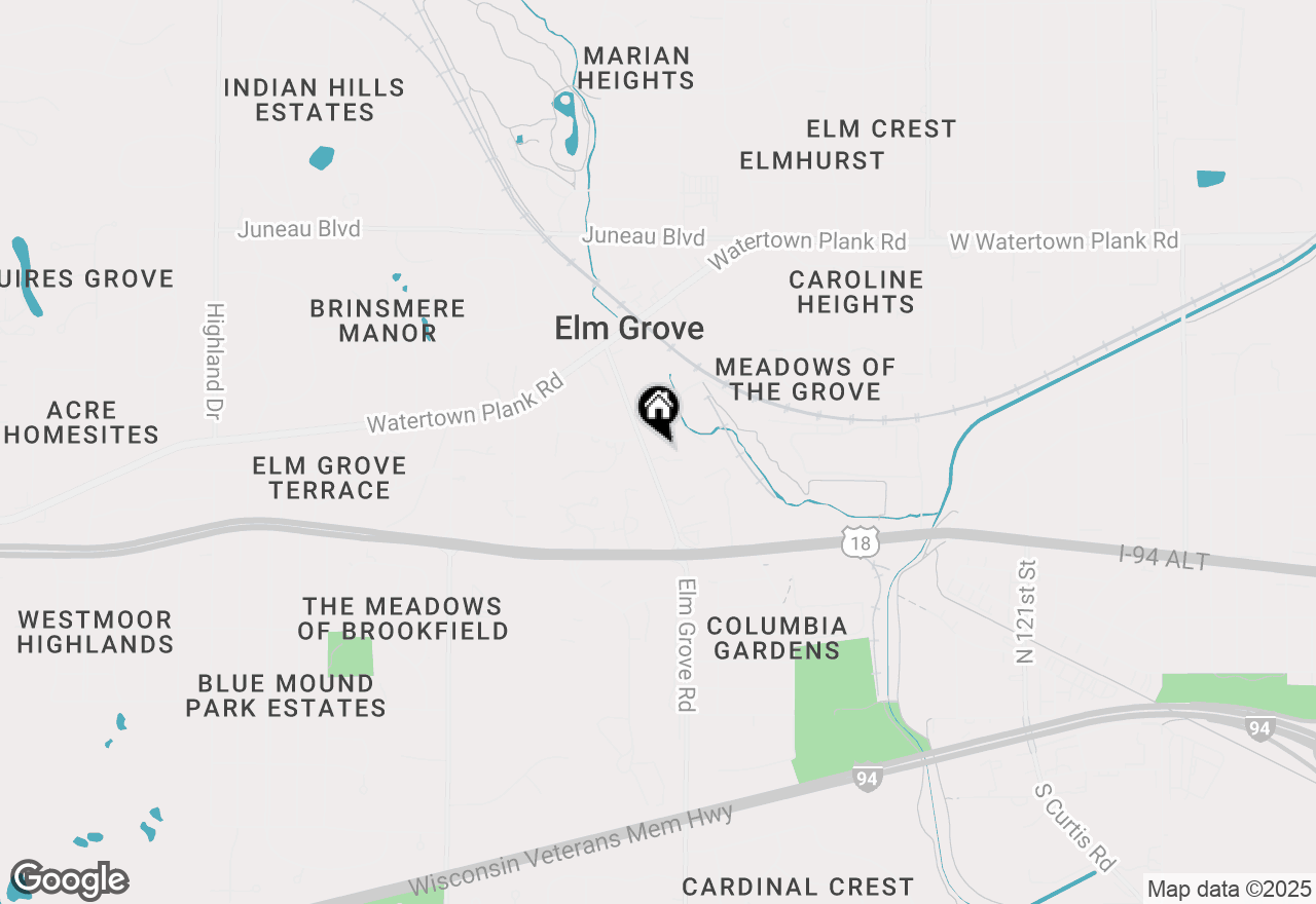 Map of 742 Elm Grove Rd, Elm Grove, WI 53122