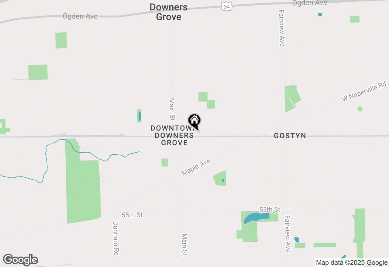 Map of 922 Warren Avenue #103, Downers Grove, IL 60515