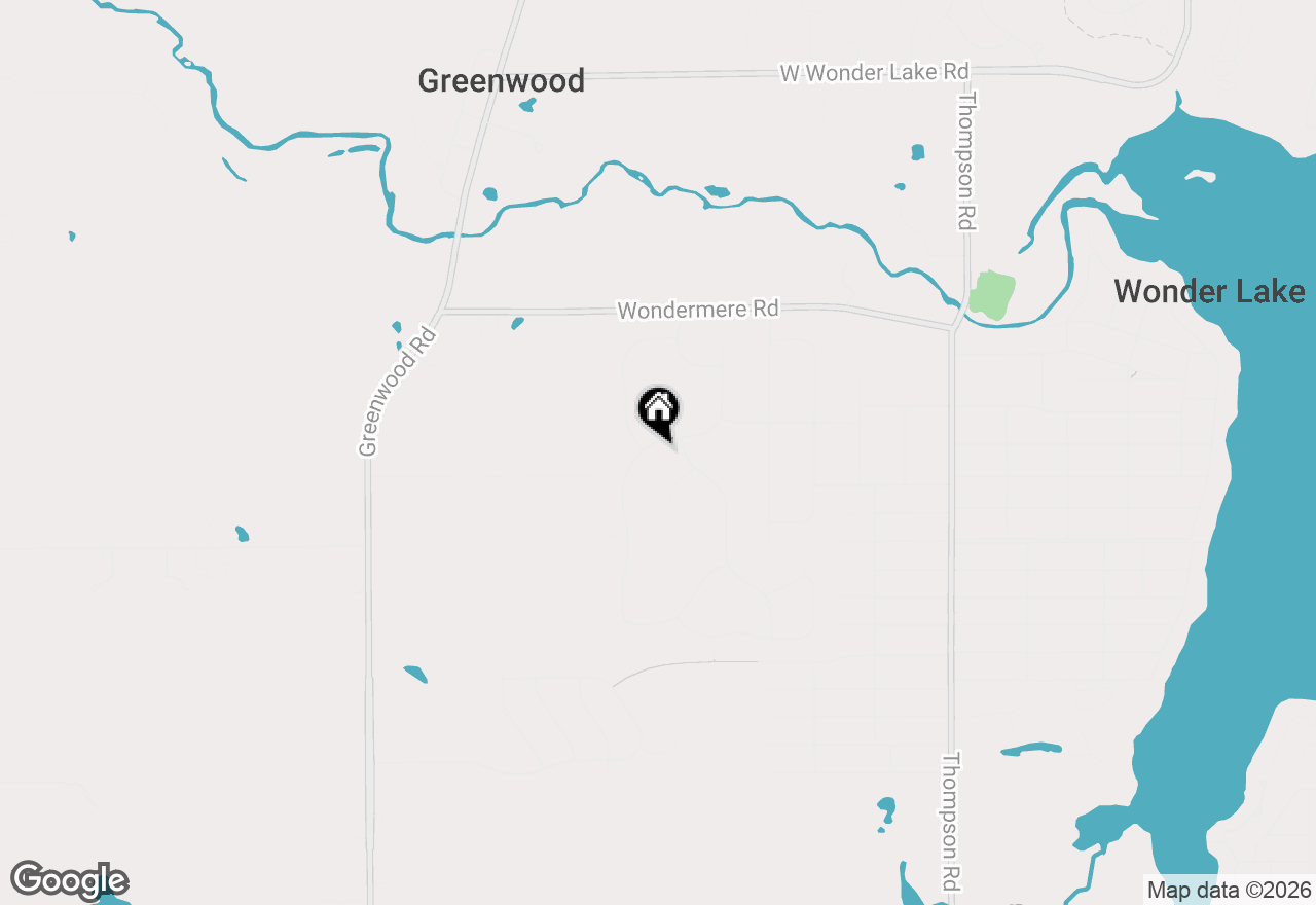 Map of 3800 Twin Oaks Drive, Wonder Lake, IL 60097