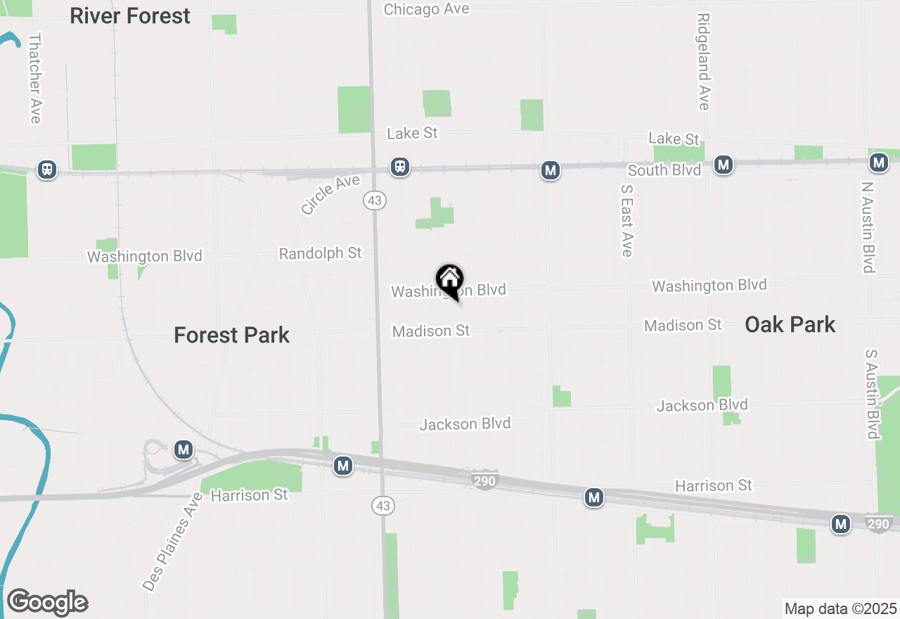 Map of 425 Home Avenue #3H, Oak Park, IL 60302